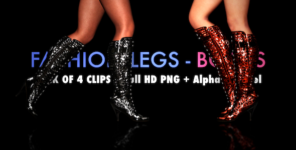 Fashion Legs - Fancy Boots - Pack of 4