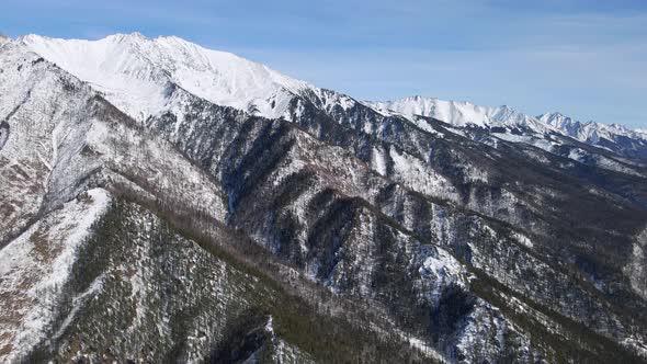 Sayan Mountains in Winter