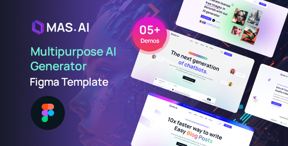 MasAI - AI Generator Figma Template