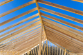 Details beams roof construction from details wooden frame of a new house construction - PhotoDune Item for Sale