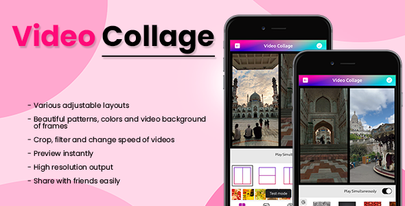 Video Collage | iOS App | Swift | AdMob Support