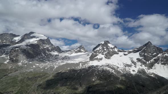 Clouds Move Overthe Italian Alps