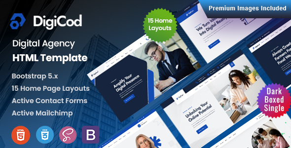 Digicod - Digital Agency HTML Template