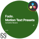 Fade Motion Text Presets Vol. 05 for DaVinci Resolve