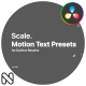 Scale Motion Text Presets Vol. 08 for DaVinci Resolve