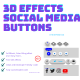 3D EFFECT SOCIAL MEDIA  BUTTONS (4 DIFFERENT EFFECTS) - CodeCanyon Item for Sale