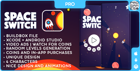 Space Switch (PRO) – BUILDBOX CLASSIC – IOS – Android – Reward video