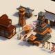 Low Poly Traditional Japanese Town - 3DOcean Item for Sale