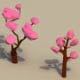 Low Poly Cherry Trees - 3DOcean Item for Sale