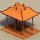 Low Poly Japanese Dais - 3DOcean Item for Sale