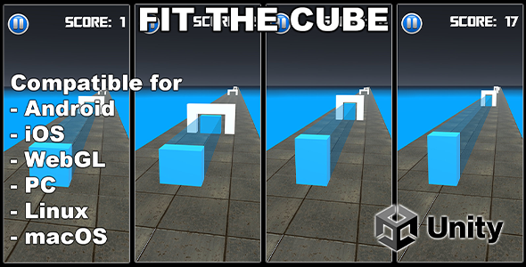 Fit The Cube - Endless Game (Unity Source Code)
