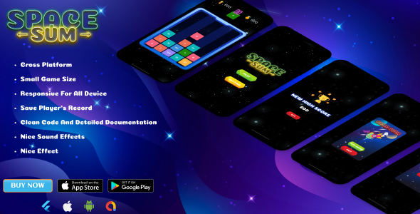 Space Sum - Flutter Mobile Game