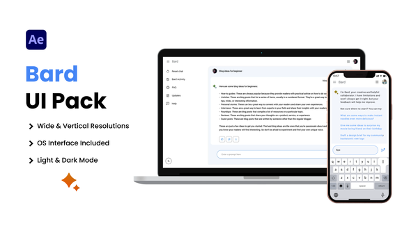 Gemini Bard AI Chatbot UI - 2 in 1 Pack