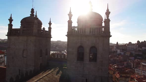 Cathedral of Porto at Sunset