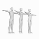 Natural Female and Male in T-Pose Base Mesh - 3DOcean Item for Sale