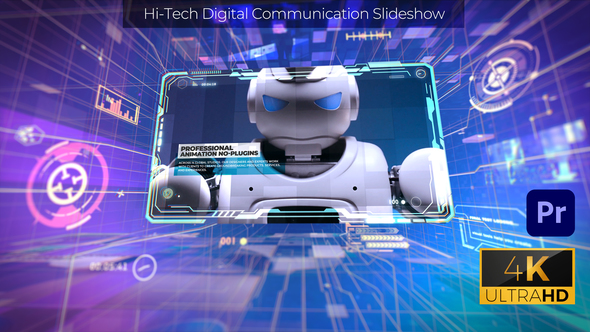 Hi-Tech Digital Communication Slideshow - Premiere Pro