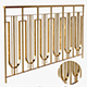 Architectural Railings in Art Deco Style 3D Model - 3DOcean Item for Sale