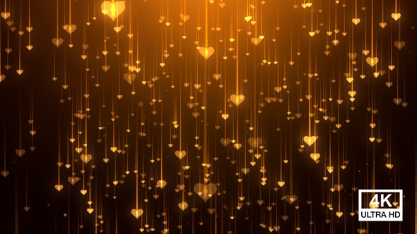 Golden Valentines Day Background alt