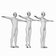 Natural Female and Male in T-Pose Base Mesh - 3DOcean Item for Sale