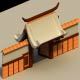 Low Poly Japanese Gate - 3DOcean Item for Sale