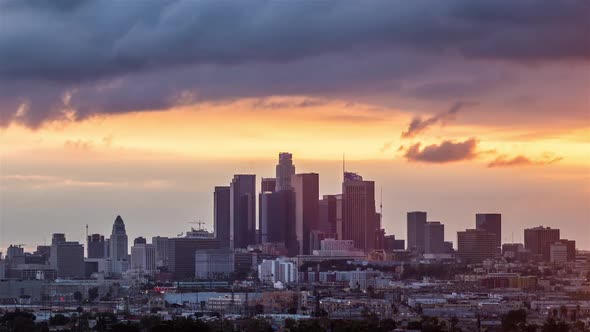 Downtown Los Angeles at Golden Hour