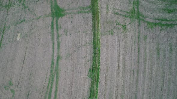 French Vexin Regional Natural Park seen from the sky