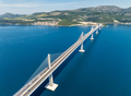 Amazing aerial view of the Peljesac bridge - PhotoDune Item for Sale