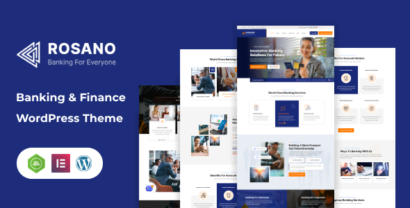 Rosano – Banking and Finance WordPress Theme