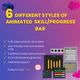 Animated Progress Bar/Skill Bar (6 different progress/skill bar) - CodeCanyon Item for Sale