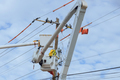 Service men have been deployed to work on power electrical lines to support recovery efforts after - PhotoDune Item for Sale