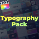 Typography Pack | FCPX - VideoHive Item for Sale