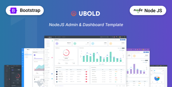 Ubold - NodeJS Admin & Dashboard Template