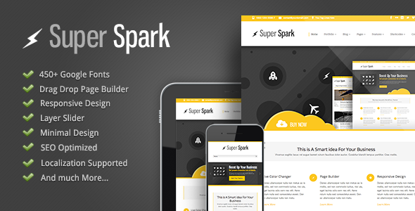 Super Spark - Responsive Minimal WP Theme