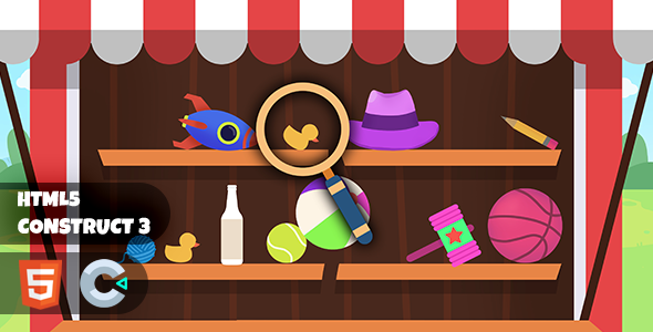 Objects Construct 3 HTML5 Game