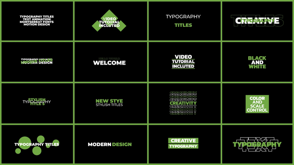 Typography Titles | FCPX & Apple Motion alt