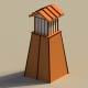 Low Poly Japanese Lamp Post - 3DOcean Item for Sale