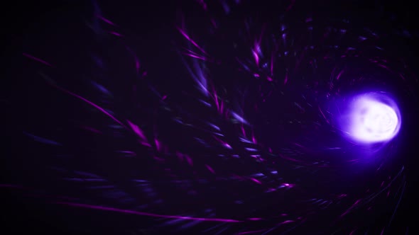 Purple Spiral Tunnel Portal Effect 4K 02(Side View)