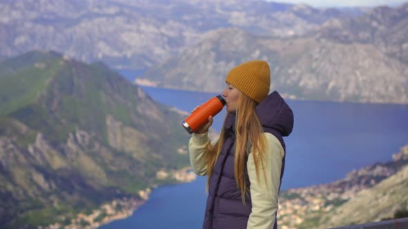 A Woman Travels in Montenegro in Autumn