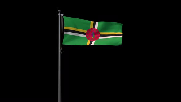 Dominica Flag With Alpha 2K