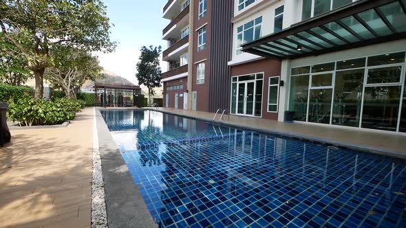 Peaceful and Sunny Swimming Pool Area
