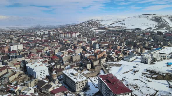 aerial view of ERZURUM city