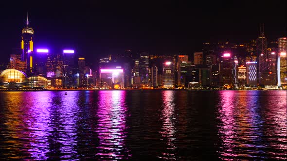 Beautiful building and architecture around Hong kong city skyline