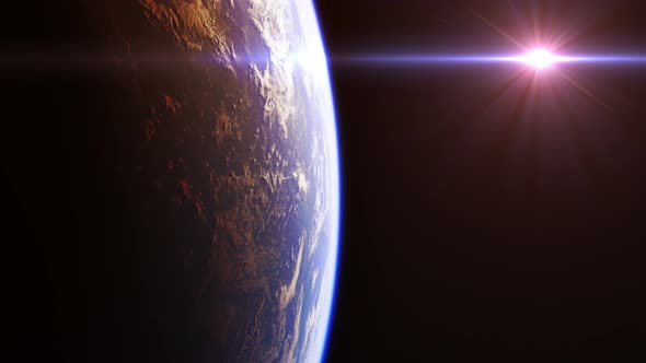 Beautiful View Of Planet Earth From Space