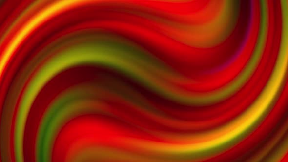 Wavy Surface with Multicolored Gradient Stripes