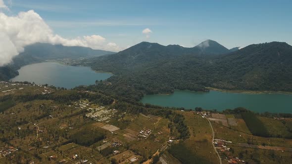 Lake Mountains Island BaliIndonesia