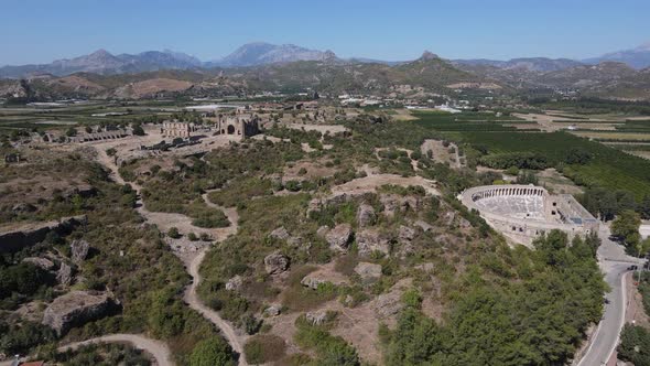 Historical Theater Drone View