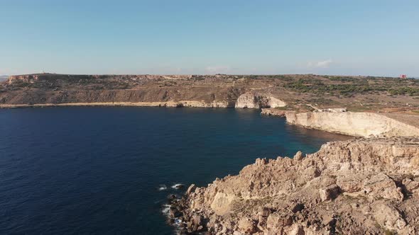 Aerial drone video from Malta,Mellieha and surroundings.