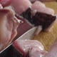 Slicing Fresh Fish Into Pieces Closeup - VideoHive Item for Sale