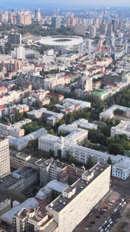 Kyiv Ukraine Aerial View of the City