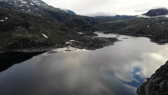 Lakes In Mountains Norway, Roldal Region